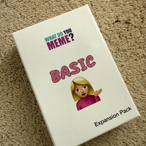 What Do You Meme? BASIC Expansion Pack - White Box with Pink Accent